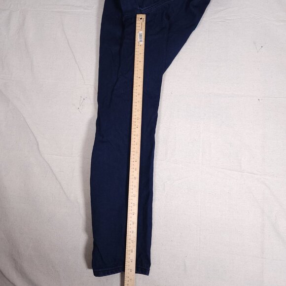 Zena Blue Jeans Colorblock Womens 13 Blue Purple Green Retro 80s 90s FLAW - Picture 7 of 14